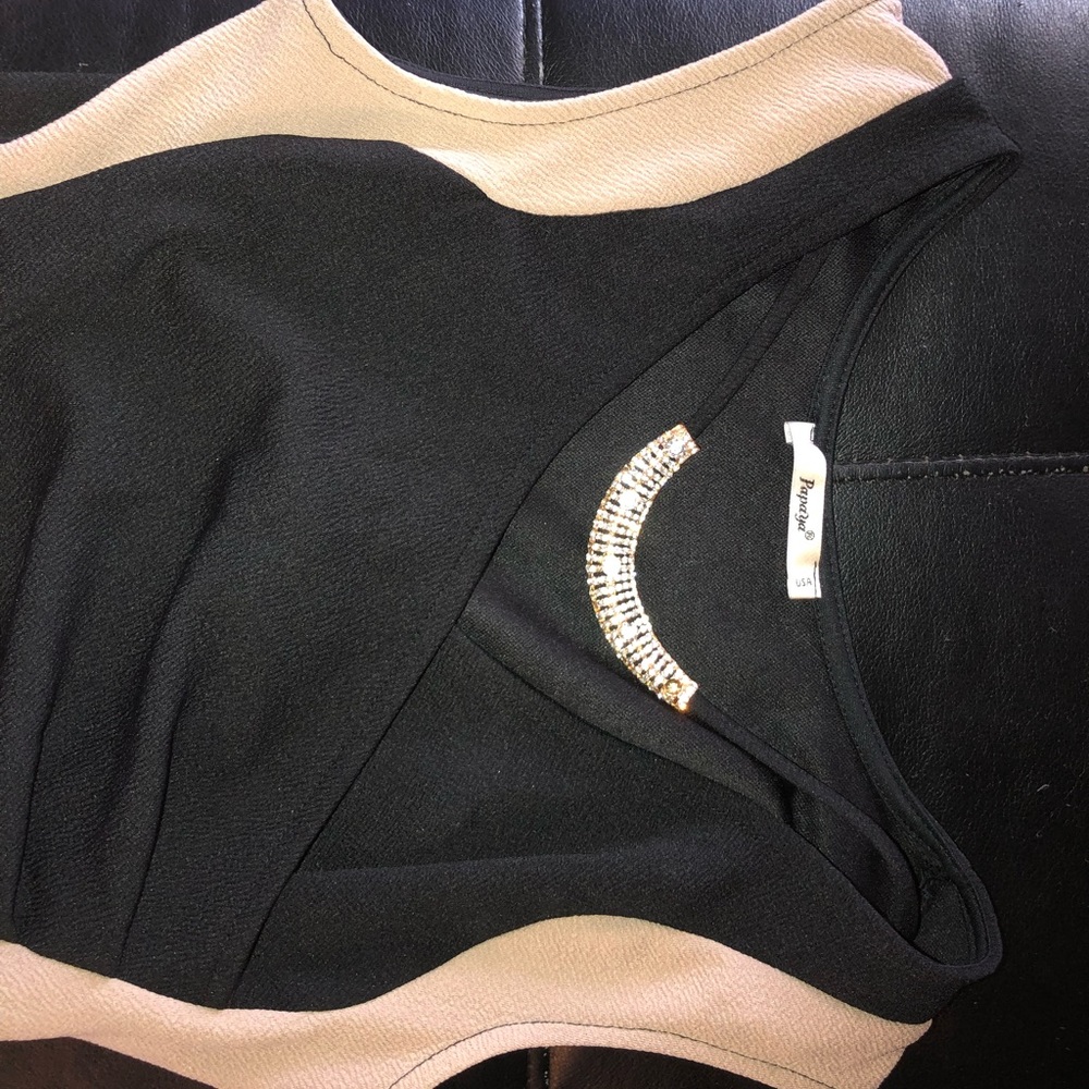Black/brown dress